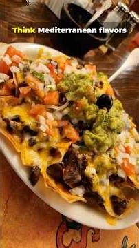 Mediterranean Nachos in 60 Seconds! #shorts #nacho #food #recipe #easyrecipe