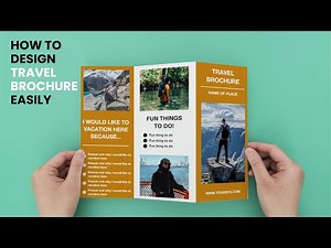 How to Design Travel Brochure Easily | How to Create Brochure Design