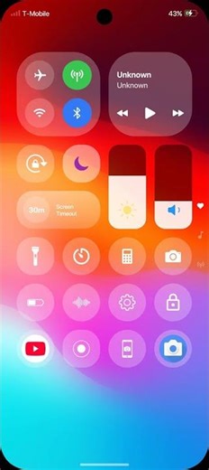 iPhone Control Center : Quick Panel