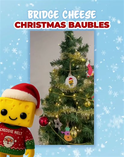 Bridge Cheese is getting festive! ❄️ Every year, the Bridge Cheese Christmas tree shines with baubles decorated by our wonderful team and their families  We love to share the magic of Christmas and bring everyone together to celebrate this unbrie-lievable season 燎 #BridgeCheeseChristmas #ChristmasBaubles #CheesyChristmas #TeamBridge #EmployeeAppreciation | Bridge Cheese | Facebook