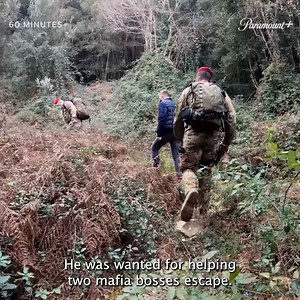 Now on Paramount , Seth Doane hikes into the mountains of Calabria, Italy with members of a hybrid military police force called the “cacciatori” or “the hunters,” who search for mafia members hiding out in the rough terrain. bit.ly/60MinutesPlus | 60 Minutes