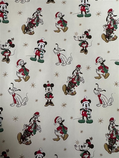 Christmas Wrapping Paper Micky , Minnie Mouse , Goofy , Donald , Disneyland - Etsy