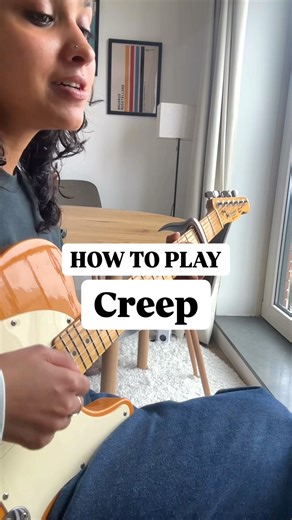How to Play Creep – Radiohead (EASY Guitar Tutorial) 🎸 #shorts