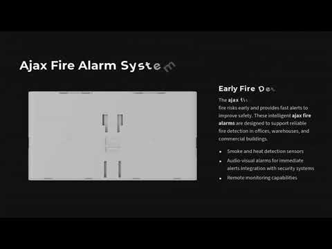 Ajax Fire Alarm System and Wireless Fire Protection for Modern Buildings