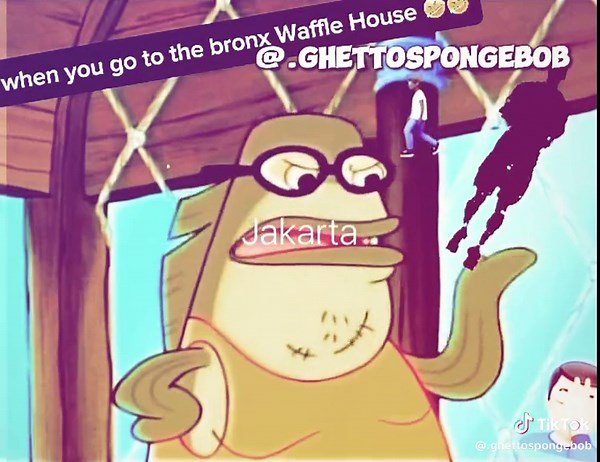 when you go to the bronx waffle house 🤣🤣💯 #foryoupage #freakybob #hoodirony #hood #spongebob #funny
