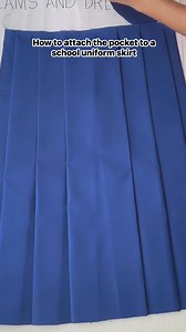 How to attach the pocket to a school uniform skirt #skirts #uniform #sewing #sewingproject | Seams and Dreams