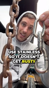 “If 8mm chain is already twice as strong as the carabiner you are clipping to it, why would you go bigger? Here are three good reasons: ✨ It won’t wear out as fast from lowering or rappeling. This is great for high traffic areas! ✨ There is more room to clip carabiners ✨ The warm fuzzy feeling you get when seeing a gleaming chain after a runout pitch Our two samples broke at 56.9 kN and 51.6 kN. Stronger than the hanger, carabiners, and rope you are using to attach it to the wall and yourself. L