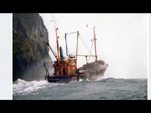 Real fishing trawlers