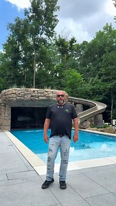 If these are the kind of backyards Indiana has, sign me up 🙌 A resort style pool with a swim up cave bar and water slide. Then a bocce ball area for game time, plus a zen garden with koi pond to balance it all out. Outdoor Design/Build: @pjelawncare Home Builder: @hbdbuilder Home Architect: @goldbergdesigngroup Pool: @mcghee_pools #luxuryhomes #backyard #outdoorliving #swimmingpool | WayUp Media