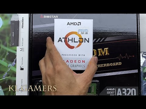 AMD Athlon 3000G BIOSTAR A320MH Budget Office Simple PC Build 2023
