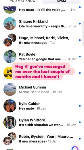 Mathew Cuthbert on Instagram: "I apologize if you’ve messaged me and I’m yet to reply! I just realized my spam folder is stacked with messages 🤦 #missedopportunities"