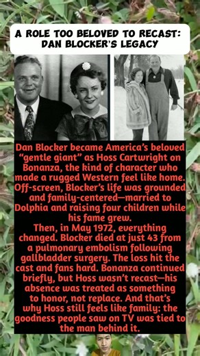 A Role Too Beloved to Recast: Dan Blocker’s Legacy