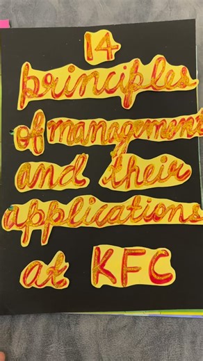 @deepikabhasin_classes on Instagram: "Applying Fayol’s 14 Principles of Management: A Study of KFC Company 📚✨ Exploring the 14 Principles of Management by Henri Fayol through the lens of KFC! 🍟👨‍🍳 From Division of Work to Esprit de Corps, we’ve analyzed how KFC applies these principles to achieve success. 💡 Check out our project file for CBSE Class 12 Business Studies to learn more! 📁 #KFC #ManagementPrinciples #CBSE #Class12 #BusinessStudies Fayol ProjectFile" Project File Content 1. Intr