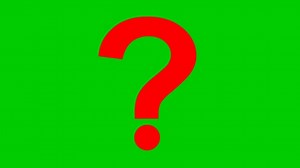 Animated Red Symbol Question Mark Looped Video Vector Illustration Isolated