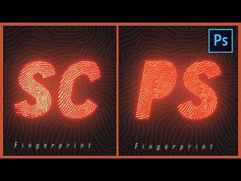 [ Photoshop Tutorial ] How to Create FINGERPRINT Text Effect in Photoshop