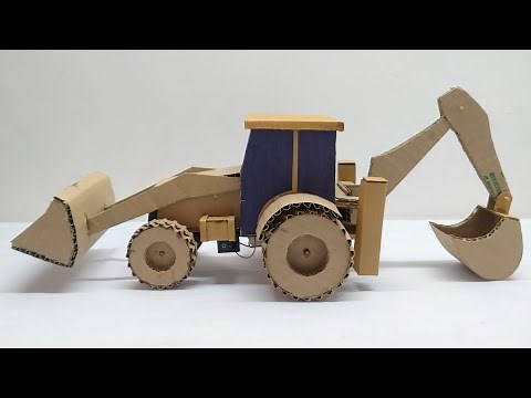 How To Make JCB At Home | DIY Cardboard JCB Bulldozer