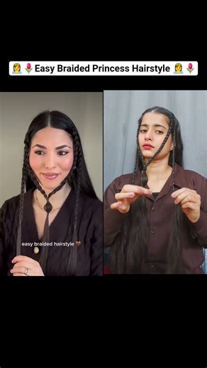 Try The Easy Braided Princess Hairstyle👸#newpost #viral #barbie #princess #hairstyle #wedding#shorts