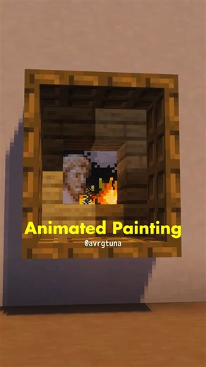averagetuna | animated painting | minecraft mini tutorial | #minecraft #minecraftbuilds #minecraftbuilding #minecrafttutorial | Instagram