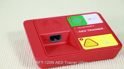 AED Trainer & AED Simulator & AED Defibrillator for Home, Lightweight CPR Practice Device, Portable Defibrillator Training for First Aid Beginners (XFT-120N)