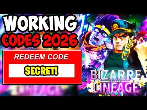 *NEW* ALL WORKING CODES FOR BIZARRE LINEAGE IN 2026! ROBLOX BIZARRE LINEAGE CODES