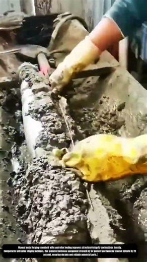 Manual Metal Forging Process Improving Component Strength in Industrial Production