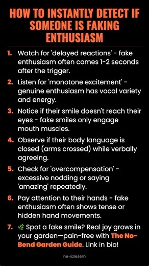 How to Instantly Detect if Someone is Faking Enthusiasm #ad (Verify Info)