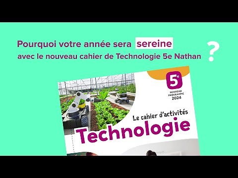 Technologie Collège | Le nouveau cahier d'activités 5e, clés en main et conforme au programme 2024 !