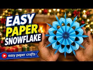 Easy 3D Paper Snowflake Tutorial ❄️ How to Make Paper Snowflakes for Christmas Decorations