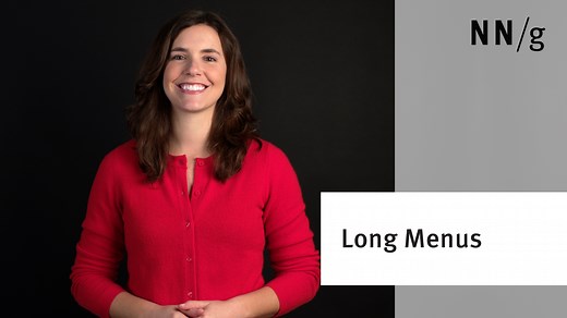 Hick's Law: Designing Long Menu Lists (Video)