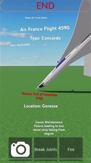 Air France 4590 In Air Crash Studio