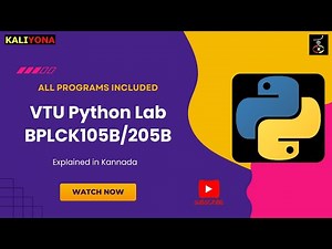 Python VTU Labs Solved Tutorials| BPLCK105B/205B | Introduction to Python Programming