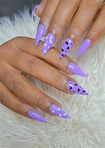 Stiletto Nail Art Tutorial with Builder Gel