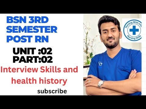 Interview Skills And Health History Part 02 !! Bsn 3rd Semester health assessment lectures #nursing