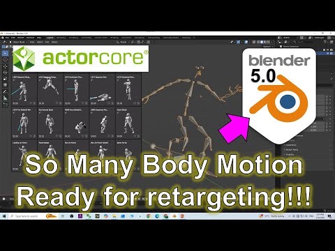 ActorCore Body Motion to Blender | Tutorial #blender #actorcore #motion #retargeting #3danimation