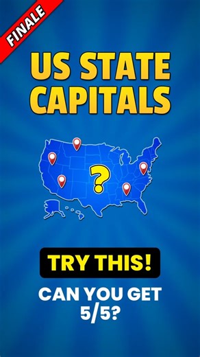 Think You Know Your State Capitals? 🤔 #Quiz #USGeography #shorts #usa