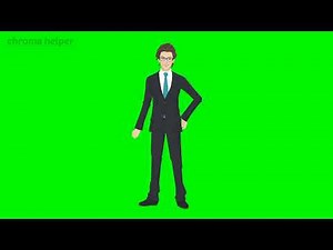 Cartoon Character Talking Green Screen, Character animation #study #greenscreen #2danimation
