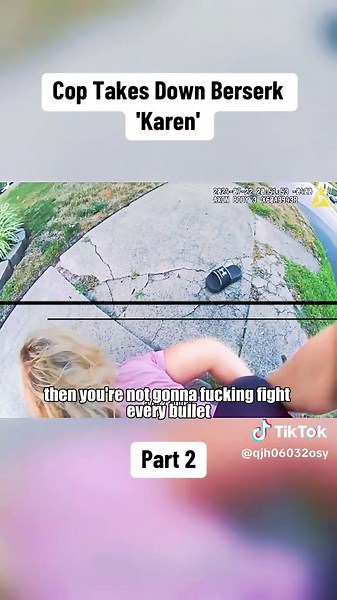 Cop Takes Down Berserk 'Karen': A Bodycam Perspective