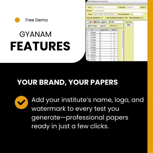 Smart Infrastructure for Test Paper Development