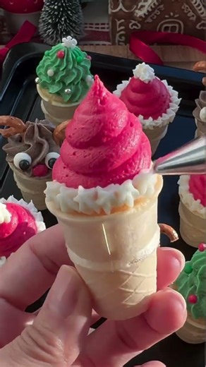 The Catchy One: Easy Christmas Cupcake Cones! 🎄🍦 (No-Mess Holiday Treats)