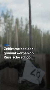 Zeldzame beelden: granaatwerpen op Russische school