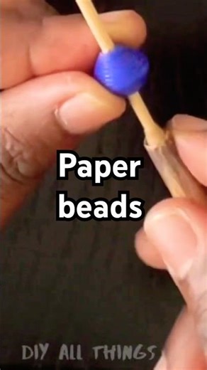 How to make paper beads #paperbeads