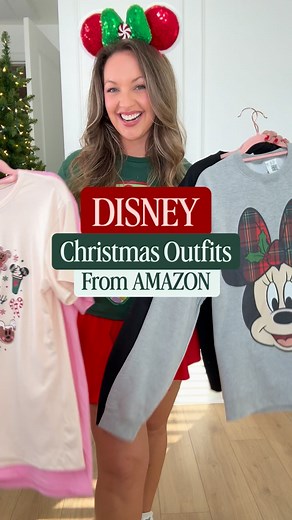 🎄Disney Christmas Outfits from Amazon!✨Comment⬇️ SHOP for a DM w/🔗! Headed to Disney World this Christmas season .. these outfits are cute and comfy and oh so festive! From Disney Christmas graphic tees, Christmas mouse ears , Christmas sweaters , Disney Christmas sweatshirts , to active wear in red and green that you can wear again and again! This Amazon haul has it all!! Remember to dress in layers here in Florida at Disney World !! It can still be super hot in December! But still a little c