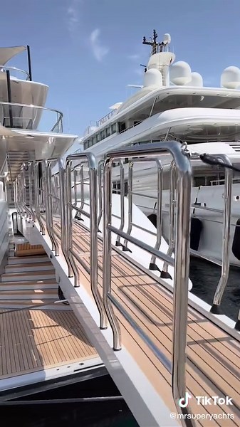 Dutch superyachts in pole position:Athena, 90m (295ft), Royal HuismanArrow, 75m (246ft), FeadshipLady E, 75m (244ft), AmelsFaith, 97m (317ft), FeadshipAll yachts are available for charter this summer in the Mediterranean. #superyacht #charteryacht #monacogp #grandprix #f1 #lifestyle #fyp