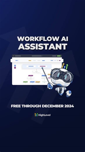 Streamline your workflow with HighLevel’s AI Workflow Assistant! Build smarter workflows, troubleshoot with ease, and save time. Access this game-changing tool as part of the AI Employee suite—free through the end of 2024. Try it now!  https://www.gohighlevel.com/ai #GoHighLevel #AIemployee | HighLevel | Facebook