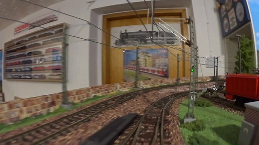 有钱人的大玩具，火车模型HO 第一视角，超长线路