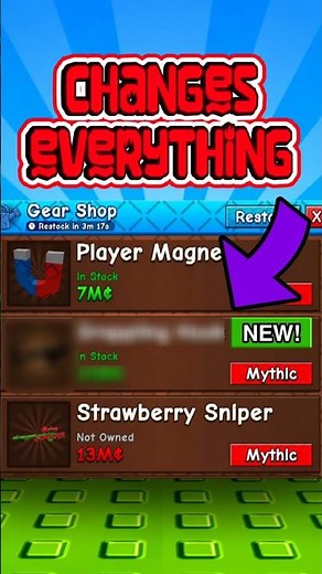 NEW GEAR *CHANGES* EVERYTHING IN GROW A GARDEN 2!! 🪝 #gag2 #growagarden2 #roblox
