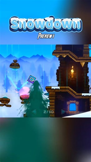 "Snowdown" Preview 1 #geometrydash #gaming #gd #games #gameplay #arcade #music #https