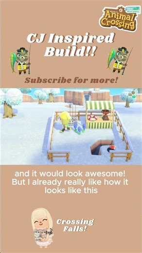 Making Mini Builds in ACNH - CJ Inspired Build! #acnhspeedbuild #acnhideas #acnhinspo #acnhdesigns