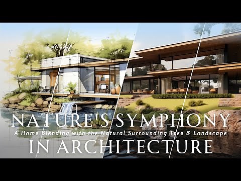 Harmonizing Architecture with Nature: A Home Blending with the Natural Surrounding Tree & Landscape