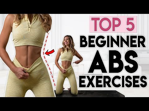 TOP 5 BEGINNER ABS EXERCISES to get a flat stomach | 5 min Workout